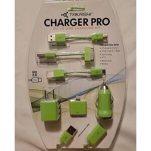 iPhone iPad Android USB Takashi Extreme Pro All In One Charging Kit Home/Car